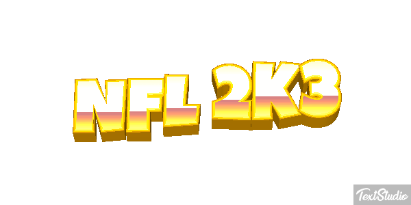 NFL 2K3 Efekt tekstowy