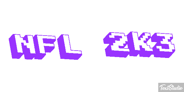 NFL 2K3 Efekt tekstowy
