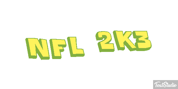 NFL 2K3 Efekt tekstowy