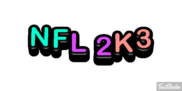 NFL 2K3 Efekt tekstowy
