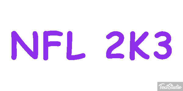 NFL 2K3 Efekt tekstowy