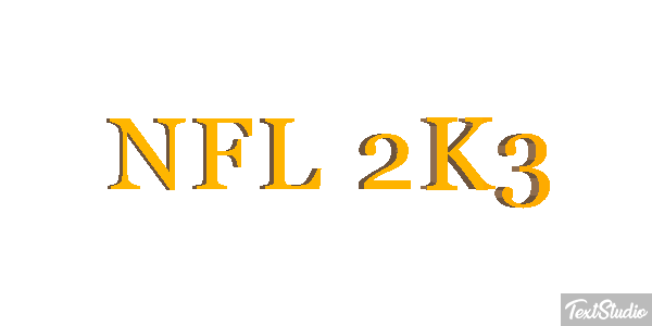 NFL 2K3 Efekt tekstowy