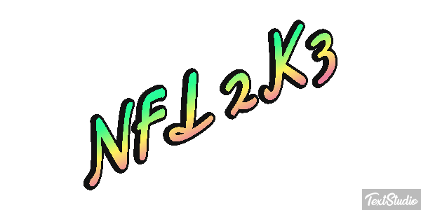 NFL 2K3 Efekt tekstowy