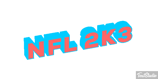 NFL 2K3 Efekt tekstowy