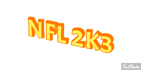 NFL 2K3 Efekt tekstowy