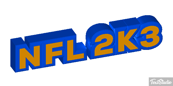 NFL 2K3 Efekt tekstowy