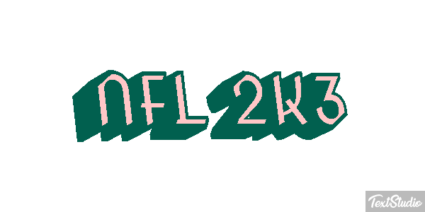 NFL 2K3 Efekt tekstowy