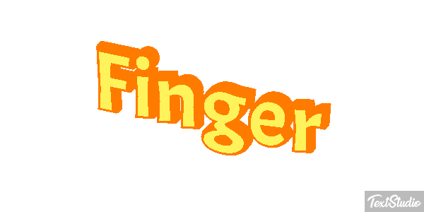 Finger Efeito do texto