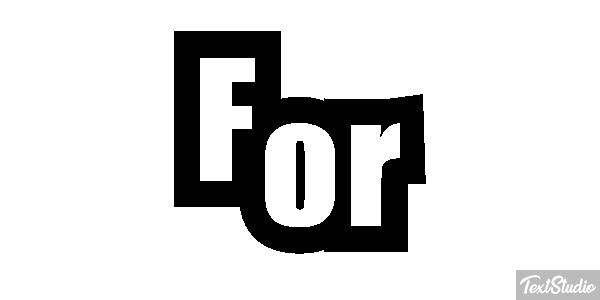 For Efekt tekstowy
