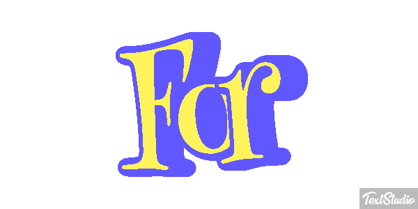 For Efekt tekstowy