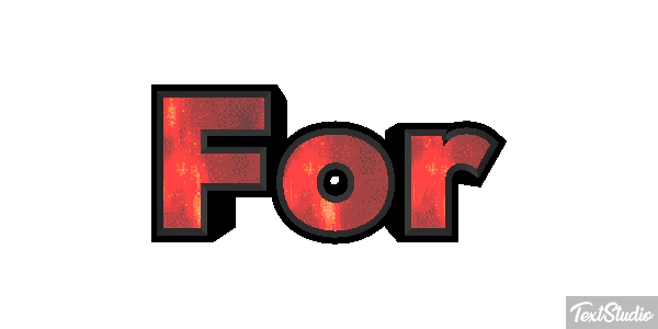 For Efekt tekstowy