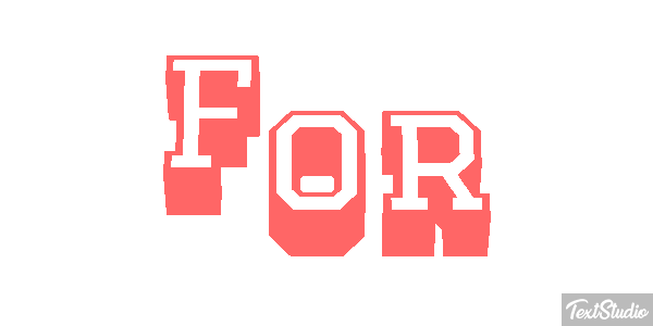 For Efekt tekstowy