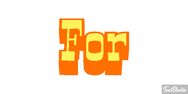 For Efekt tekstowy