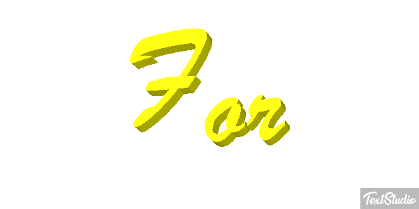 For Efekt tekstowy