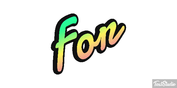 For Efekt tekstowy