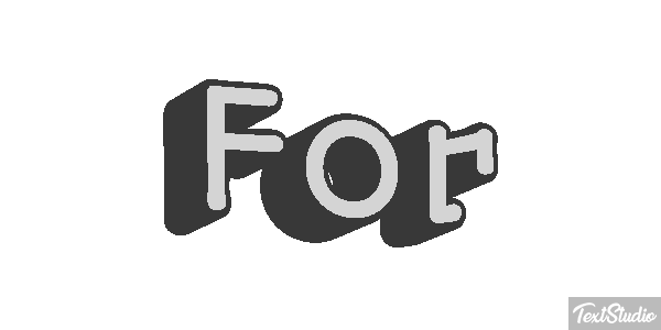 For Efekt tekstowy
