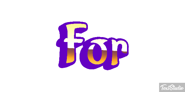 For Efekt tekstowy