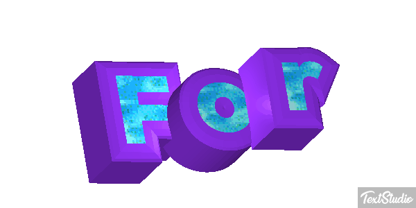For Efekt tekstowy