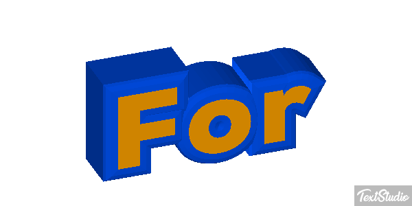 For Efekt tekstowy