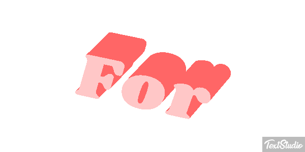For Efekt tekstowy