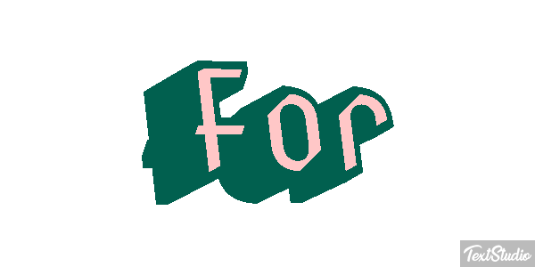 For Efekt tekstowy