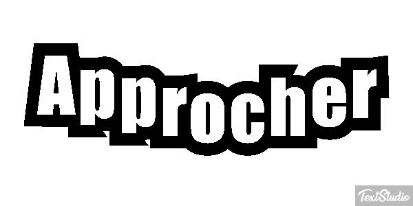 Approcher Text effect