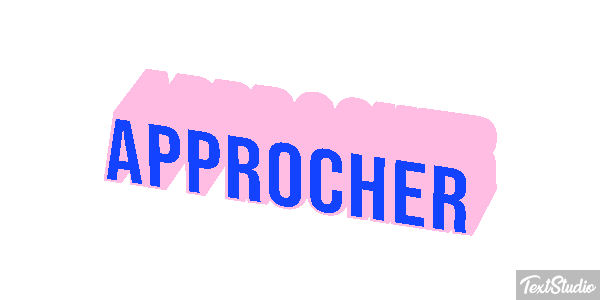 Approcher Text effect