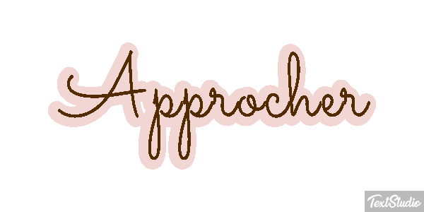 Approcher Text effect