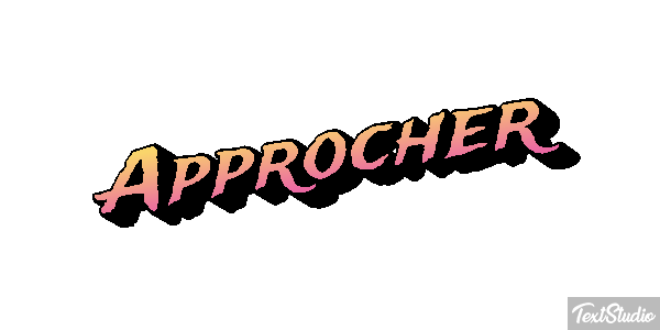 Approcher Text effect