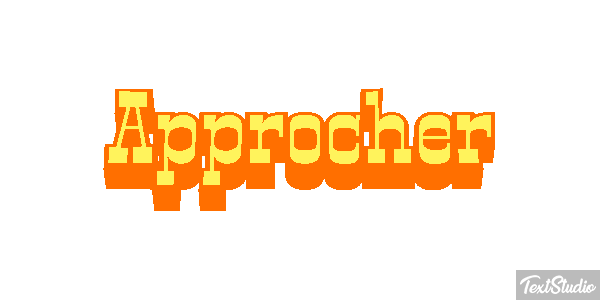 Approcher Text effect