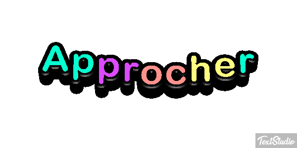 Approcher Text effect