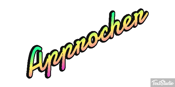 Approcher Text effect