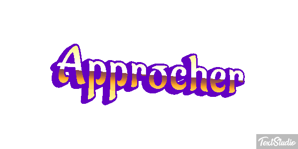 Approcher Text effect