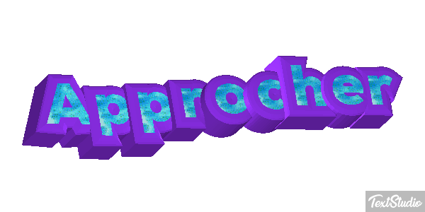 Approcher Text effect