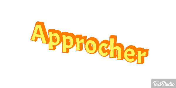 Approcher Text effect