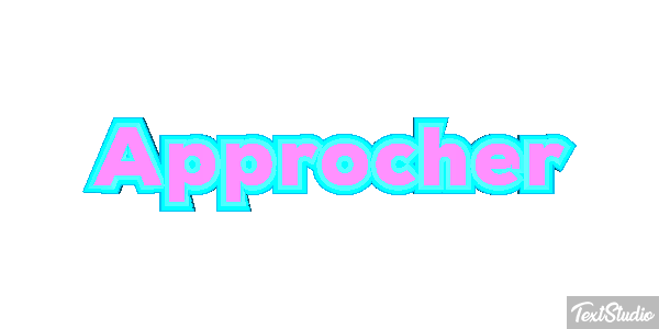 Approcher Text effect