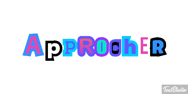 Approcher Text effect