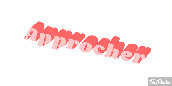 Approcher Text effect