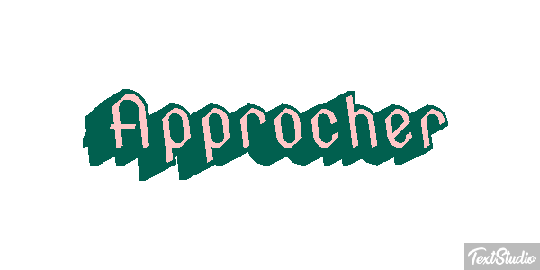 Approcher Text effect