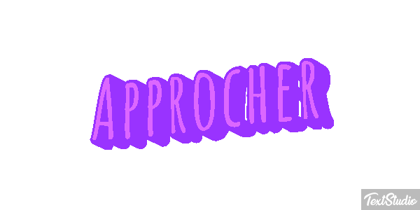 Approcher Text effect