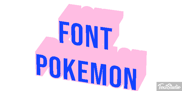 Font Pokemon Text effect