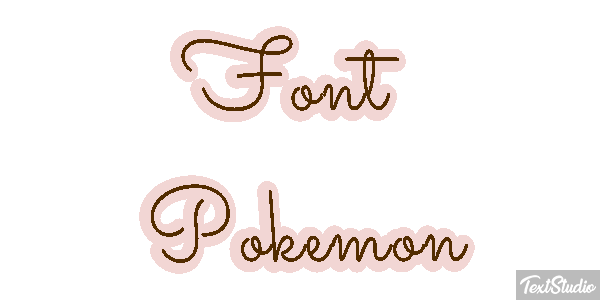 Font Pokemon Text effect