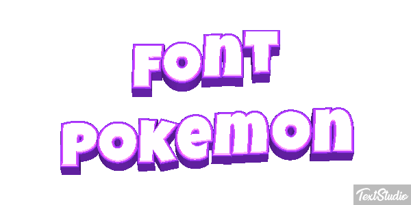 Font Pokemon Text effect