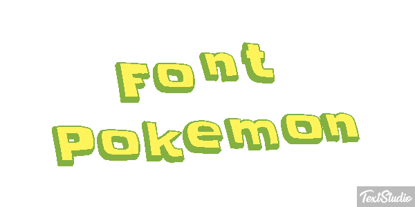 Font Pokemon Text effect