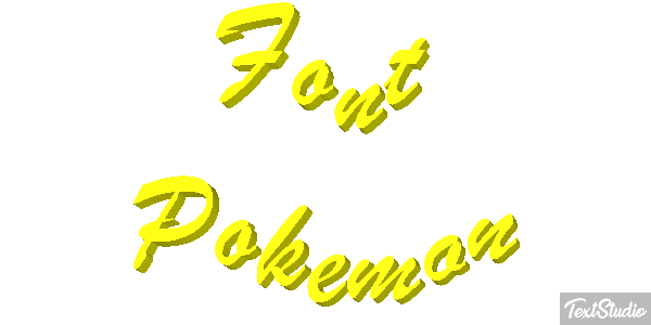 Font Pokemon Text effect