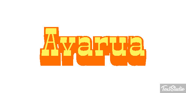 Avarua Текстовый эффект