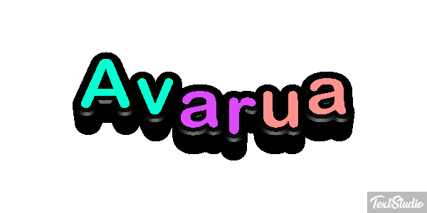 Avarua Текстовый эффект