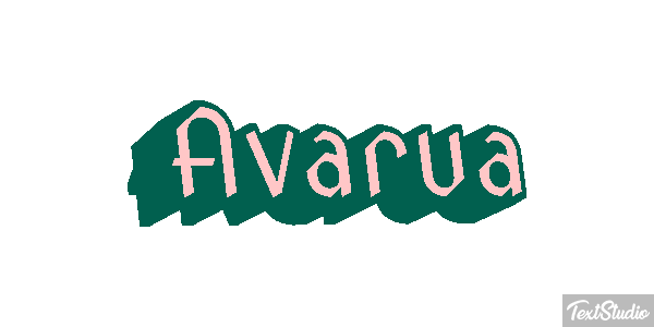 Avarua Текстовый эффект