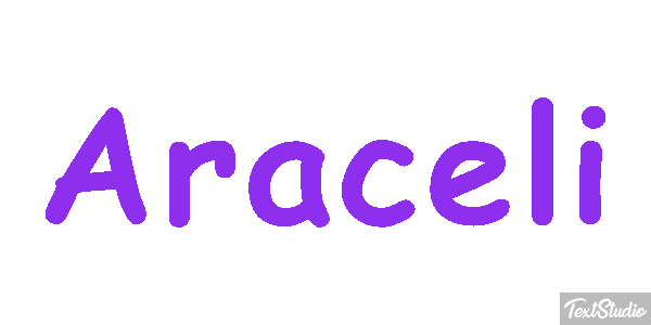 Araceli Текстовый эффект