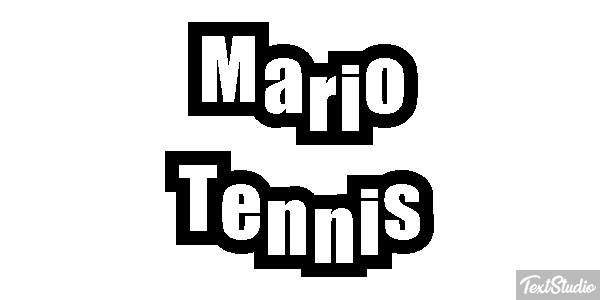 Mario Tennis Текстовый эффект